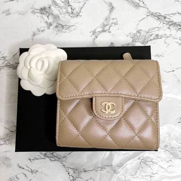 New 2021 Chanel Iridescent Classic Flap Wallet. - Picture 1 of 7